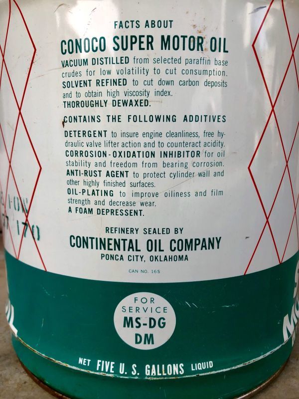 1950'S 60'S エクセレントコンディション ガソリン缶 オイル缶 CONOCO