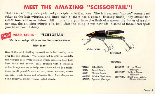 Heddon Scissortail Lure