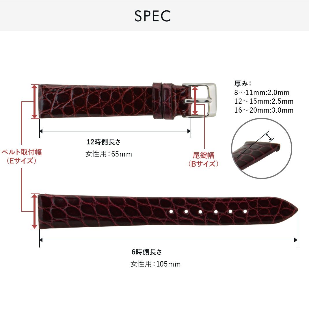 カルティエ タンク 用 Cartier Tank にぴったりの時計ベルト CASSIS