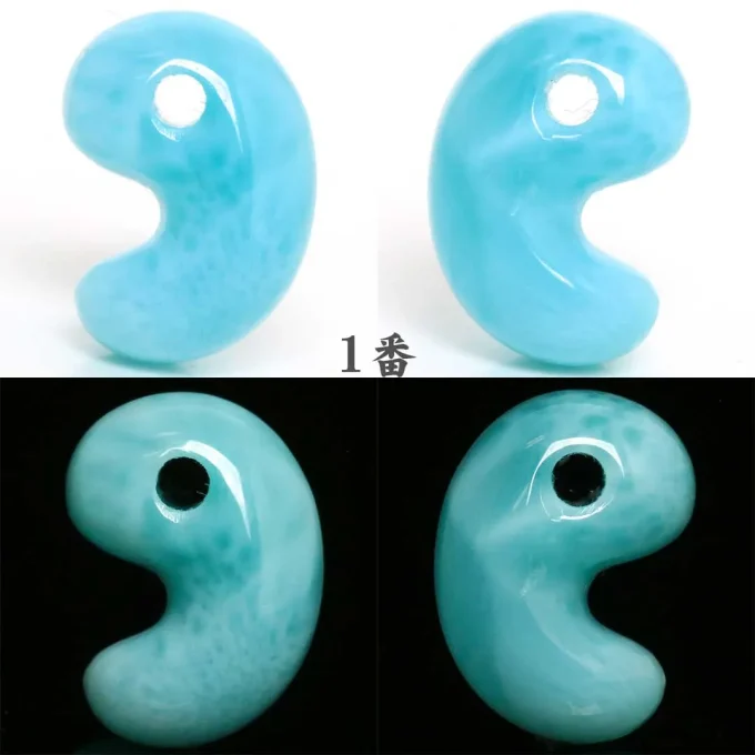 新作勾玉！)ラリマー出雲型勾玉 ドミニカ産 - 石の音ブログ