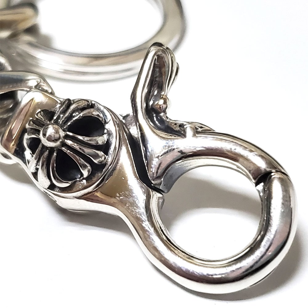 フローラルクロス レバーナスカン カラビナ シルバー925 チェーン