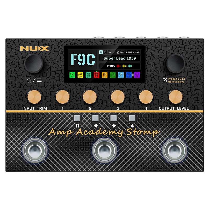 新製品】NUX / Amp Academy Stomp Compact Modeler NU-X アンプ