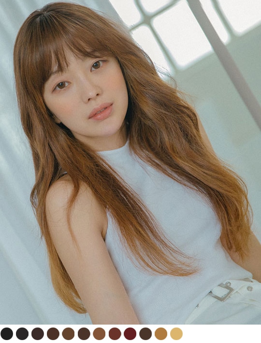 トップカバー) シースルーバング ストレート (シュプリーム原糸)