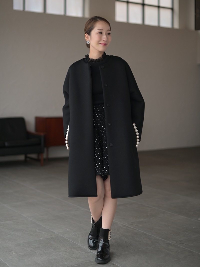 pearlボンディングコート | Outer | | TREFLE＋1（トレフルプラスワン）