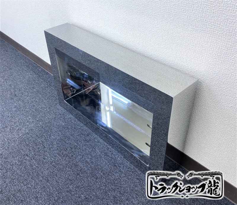 ステンレス 大型 ナンバー枠 鏡面 奥行10cm 汎用 ナンバーフレーム