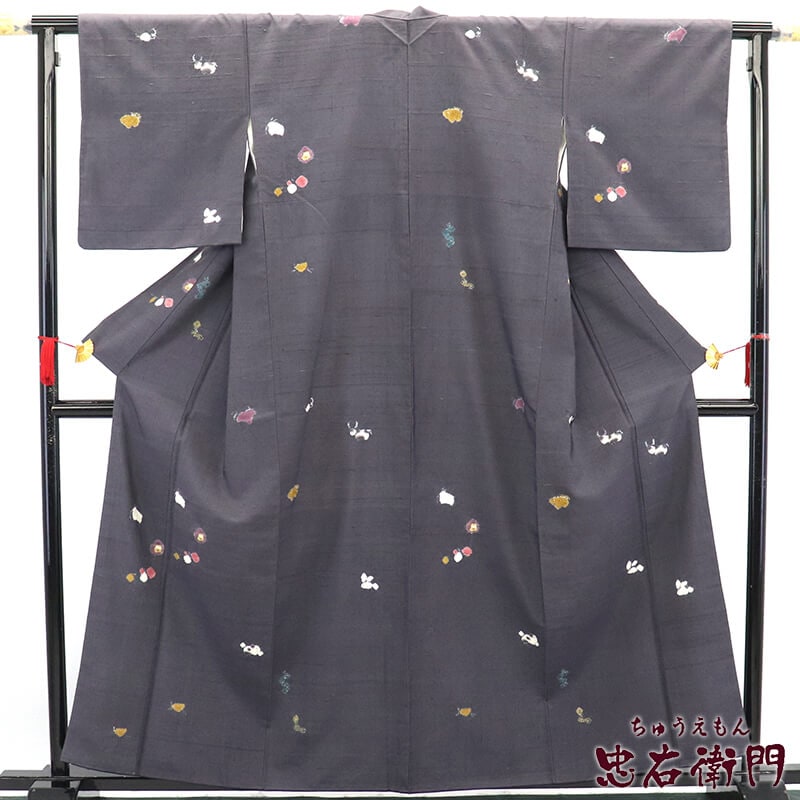 5倍ポイント｜春のカジュアルフェア】【中古】 紬 袷 レディース 正絹