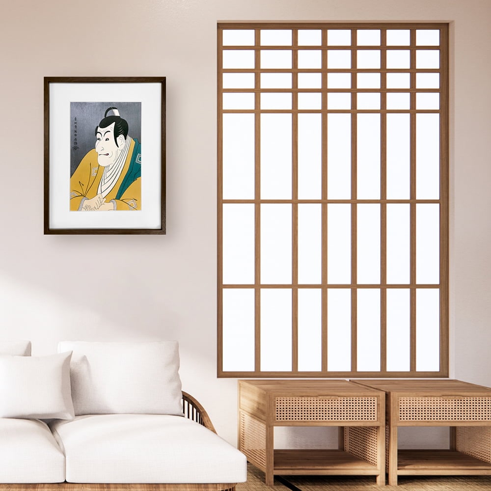 東洲斎写楽「市川鰕蔵（えびぞう）の竹村定之進」浮世絵木版画｜浮世絵工房