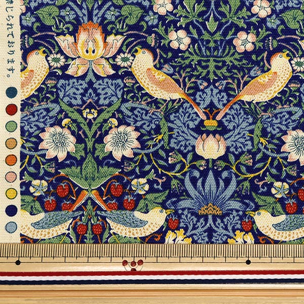 数量5から】 生地 『V&A オックス いちご泥棒 YU70007-A』 生地