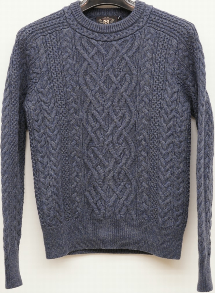 ダブルアールエル) RRL メリノウール アラン編み クルーネック