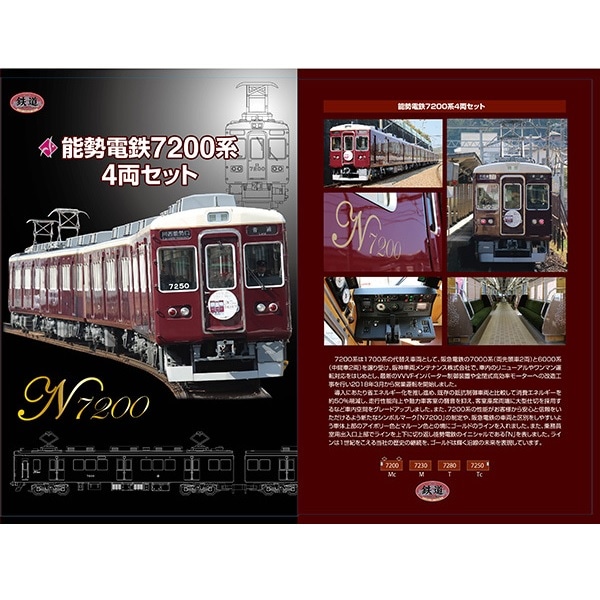 能勢 鉄道コレクション7200系4両セット | 能勢電鉄商品 | 鉄道甲子園