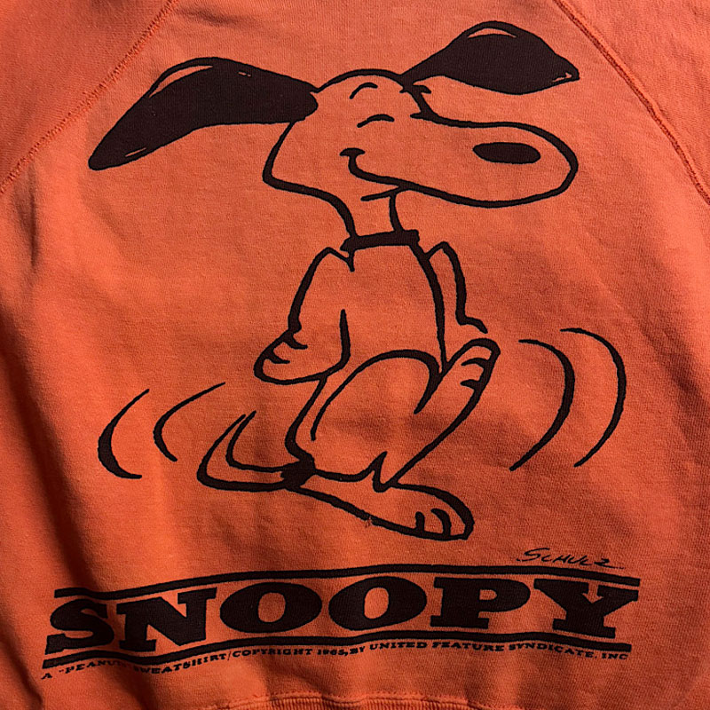 60'S SPRUCE PEANUTS SNOOPY Vintage Sweat Shirts Made in USA L