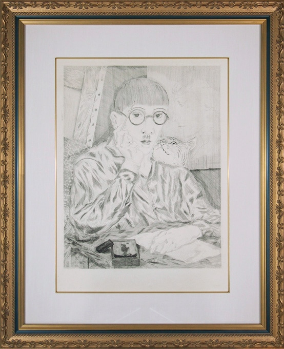 藤田嗣治 「猫のいる自画像」 | | アトリエ・ブランカ