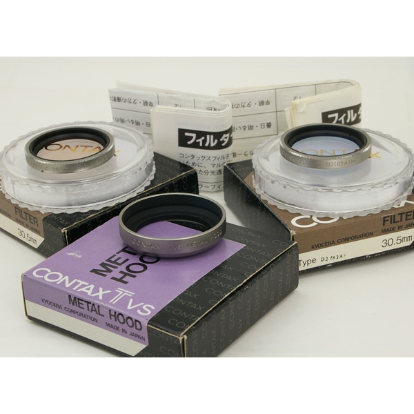 CONTAX コンタックス TVS レンズキャップ フード付き♪ 中古カメラ機材