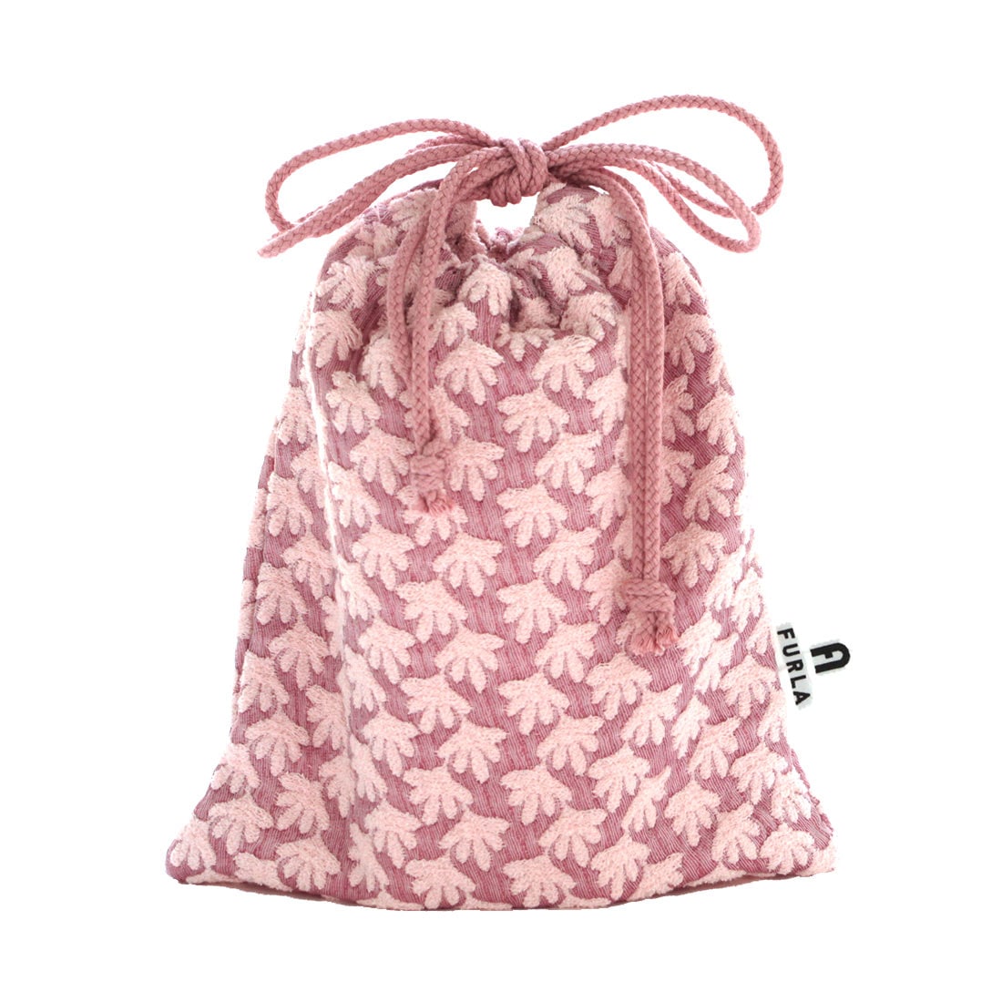 フルラ 巾着 ブークレ 植物柄 ピンク 【FURLA】 | ブランド,フルラ