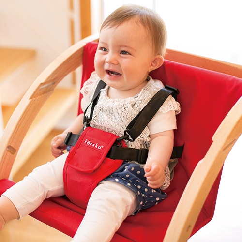 farska スクロールチェアプラス ナチュラル / ブラウン ｜ ブリベビ