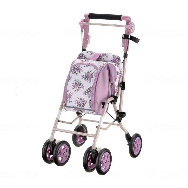 シンフォニーSP 花柄BK ｜ シルバーカー・歩行器,歩行器・歩行車
