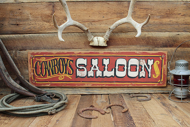 カウボーイサルーン 木製看板の通販・販売 | アメリカ雑貨のテーマ