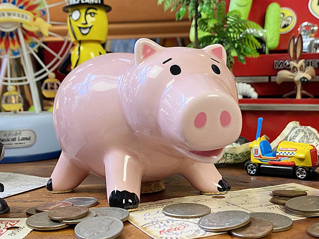 トイ・ストーリー ハム 貯金箱 セラミック製 トイストーリーの通販