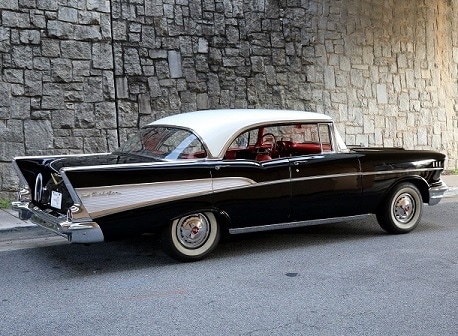 1/18 シボレー シヴォレー ベルエアー コンバーチブル 黒 ブラック