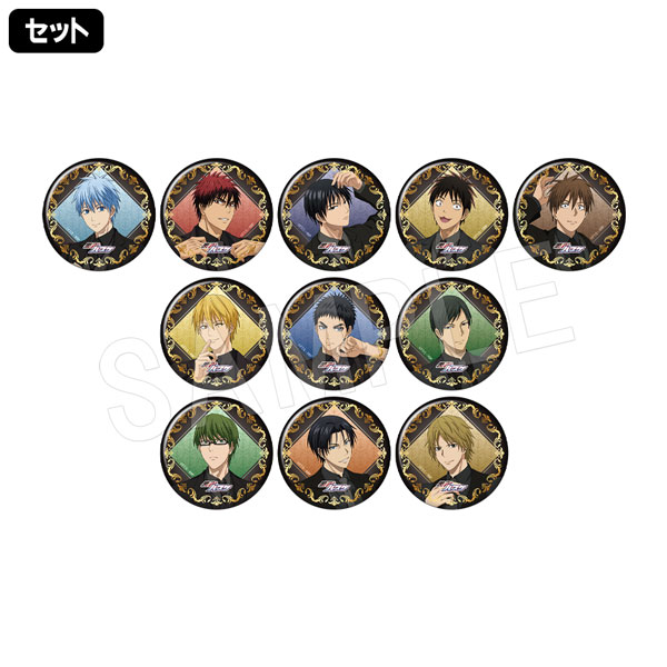 一般予約】黒子のバスケ トレーディング箔押し風マット75mm缶バッジ