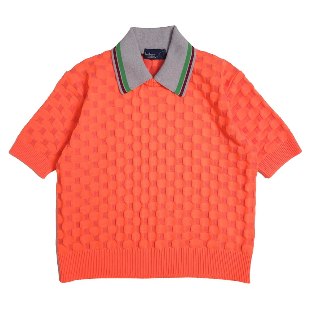 SALE】kolor(カラー) コットンPE立体柄 ポロシャツ - COLDBECK ONLINE