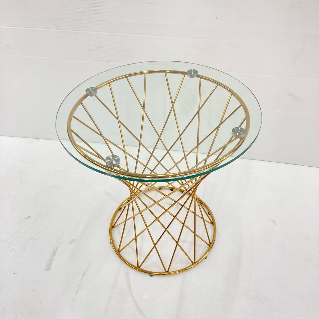 中古 Francfranc フランフラン マーリア サイドテーブル クリア