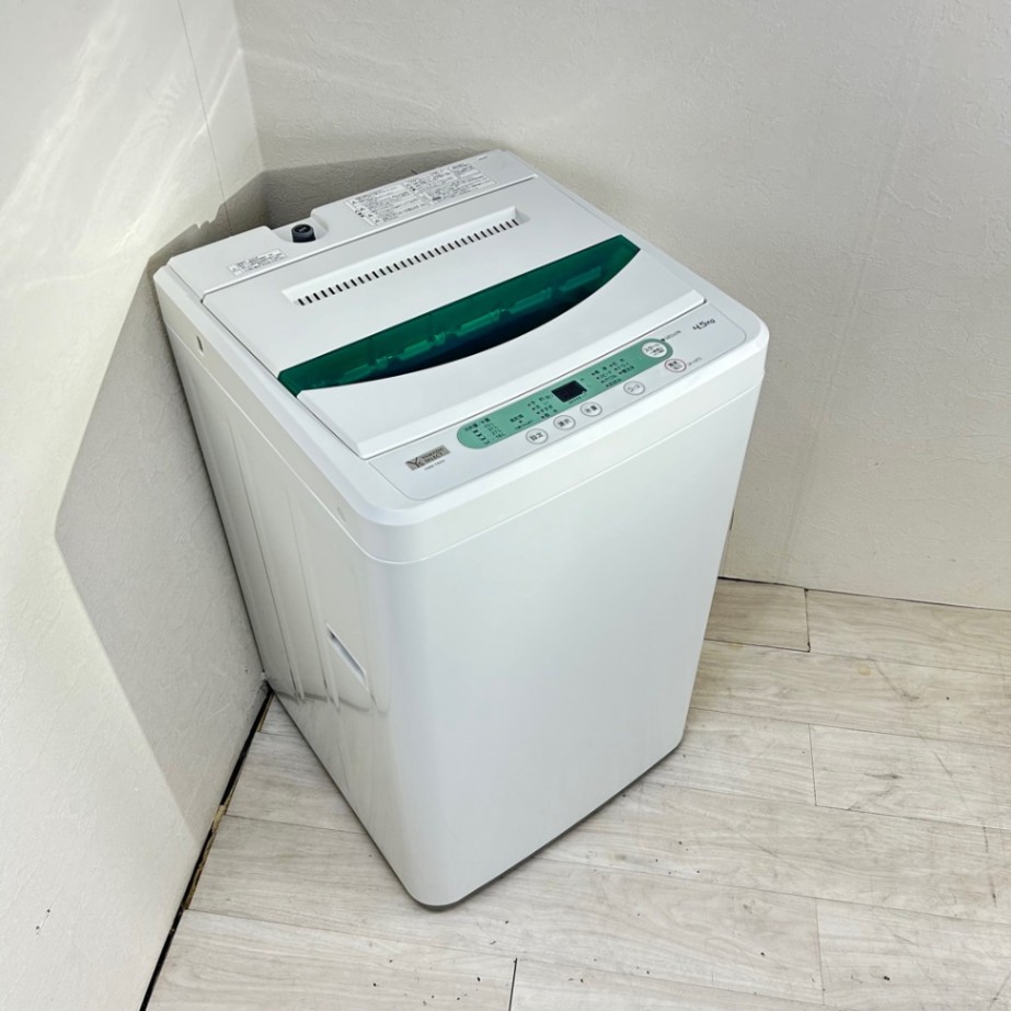 中古 洗濯機 4.5kg ヤマダ電機 YWM-T45G1 2020年製造 全自動 槽洗浄