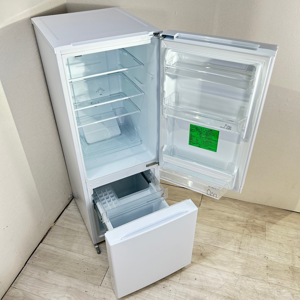 中古 156L 2ドア冷蔵庫 ヤマダ電機 YRZ-F15G1 2021年製 一人暮らし