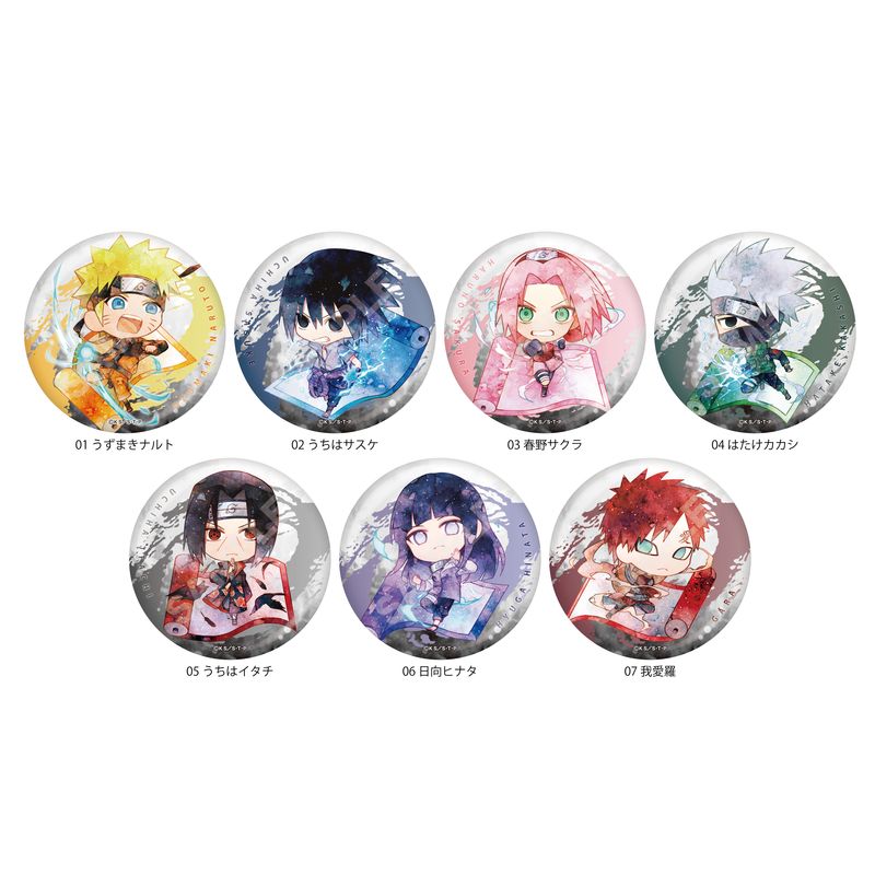 NARUTO-ナルト-疾風伝』メタリック缶バッジ 第1弾 全11種 コンプリート