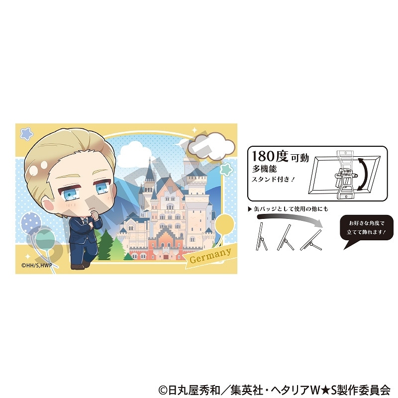 ヘタリア World☆Stars アート缶バッジ＿ドイツ/ちまにわ