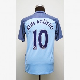 ザネ直筆サイン入りマンチェスターC16/17ホームユニフォーム | THE DUGOUT