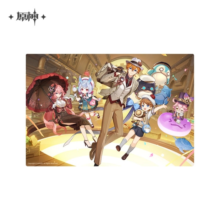 原神 fes 限定 入場特典 原画 PVCデスクマット アルレッキーノ 即発送