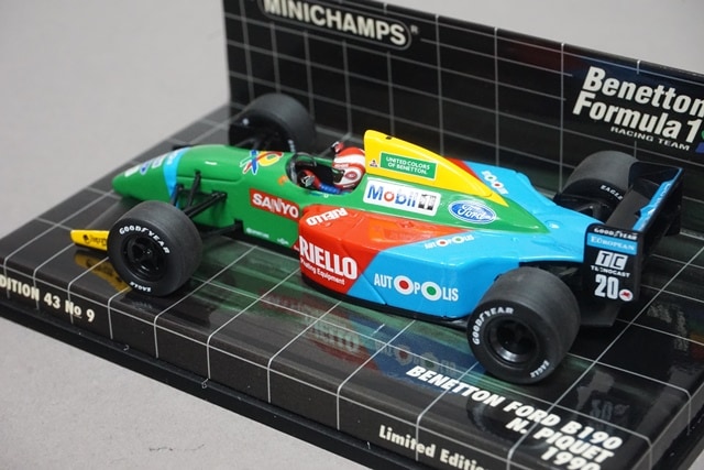 1/43 ミニチャンプス 400900020 ベネトン フォード F1 B190 1990 #20 N
