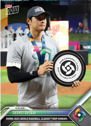 2023 TOPPS NOW WBC #71 大谷翔平 Ks TROUT FOR LAST OUT OF WORLD