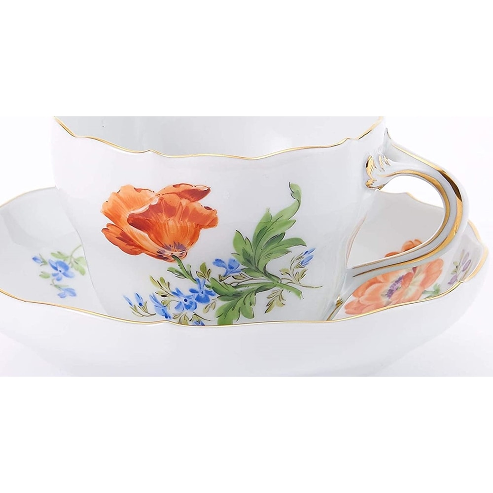 マイセン ヒナゲシ ティー/コーヒー兼用カップ＆ソーサー 04C010/00582