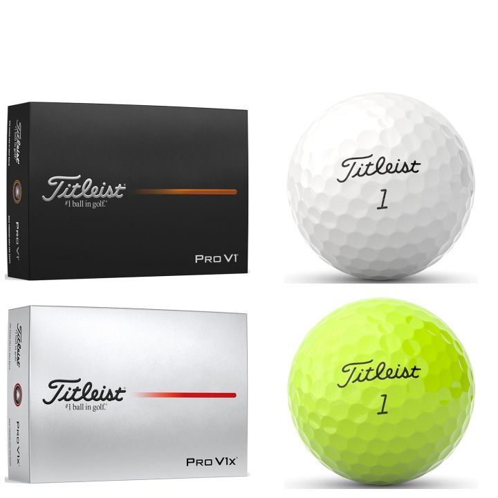 送料無料】2025年モデル タイトリスト Pro V1 / Pro V1x ゴルフボール