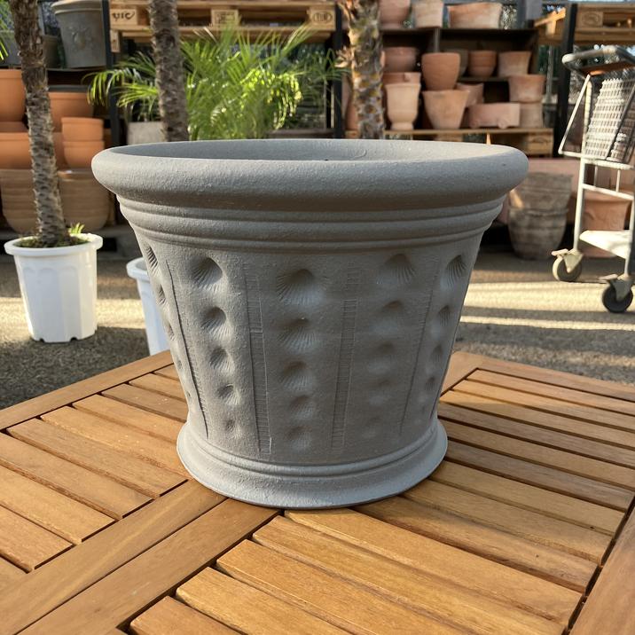 テラコッタ鉢 ウィッチフォード Whichford Cockleshell Pot Ash 130Fxa