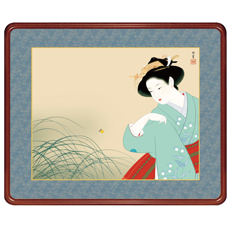 上村松園『新蛍』夏 額 : アートの友社 上村松園『新蛍』夏 額 112429