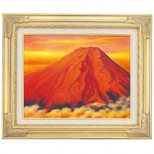 肉筆油彩画 「海を望む」里中 游 F6号 美術品 油絵 インテリア 額縁