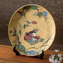 九谷焼き 富士に鶴・飾皿 大雅【ポイント5％還元中】 : アートの友社