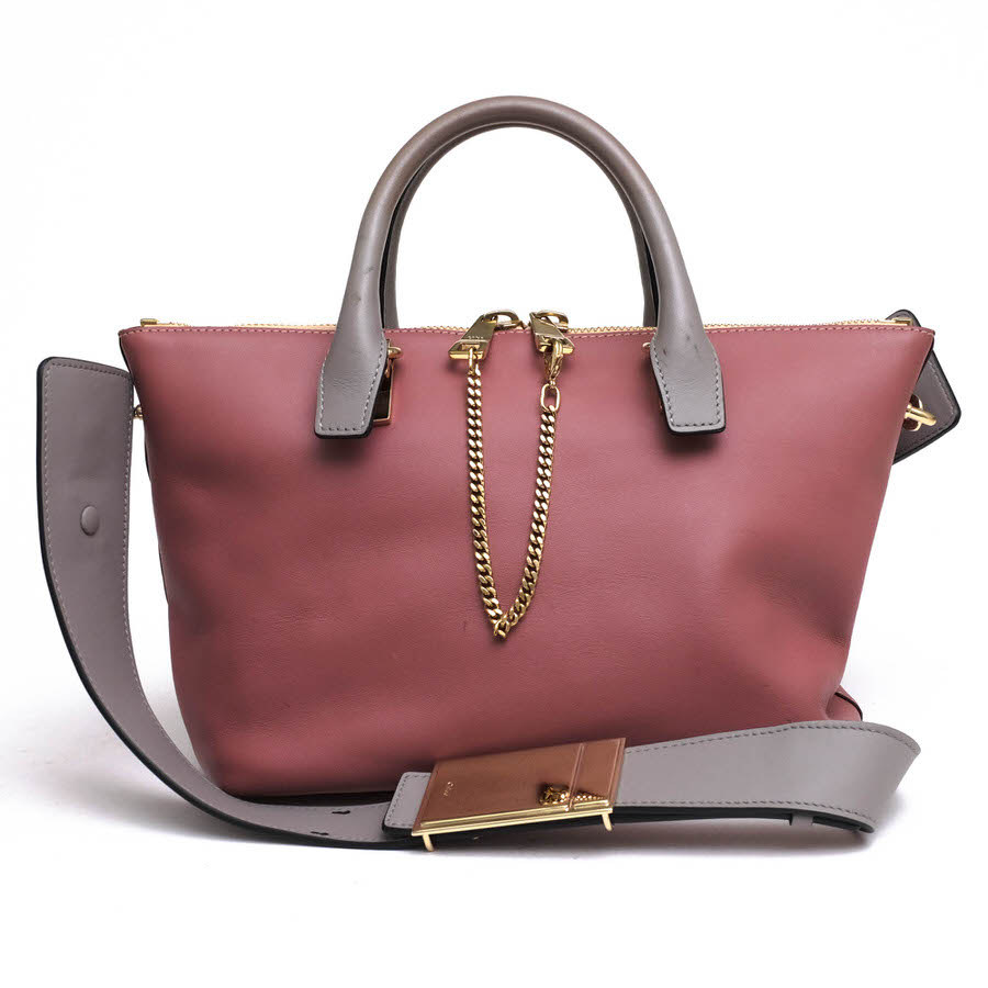 Chloe Alice large bag アリス / クロエ カーフ 牛革 バイカラー 2WAY