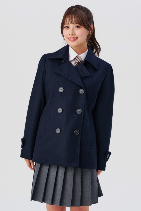 軽い、暖かいピーコート（Pコート）は制服通販のカンコーオンライン