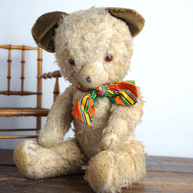 フランス茶色のお耳のアンティークベア59cm 1930-40年代頃 gt-983の