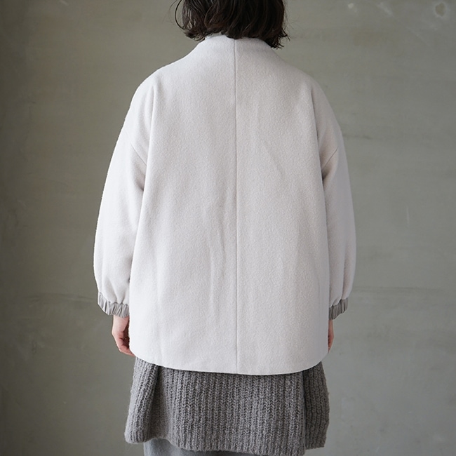 e223t179) / evam eva (エヴァムエヴァ) / wool padding short coat