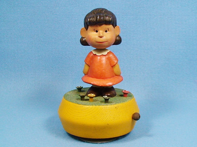 ビンテージ ANRI 70' スヌーピー オルゴール Lucy ルーシー