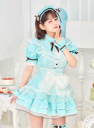 即日発送】【佐藤ノア着用】ラブチュールチョコミントメイド