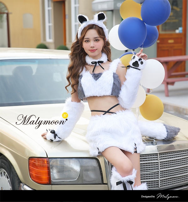 即日発送】ふわもこ狼(おおかみ)コスチューム《ハロウィンコスプレ7点