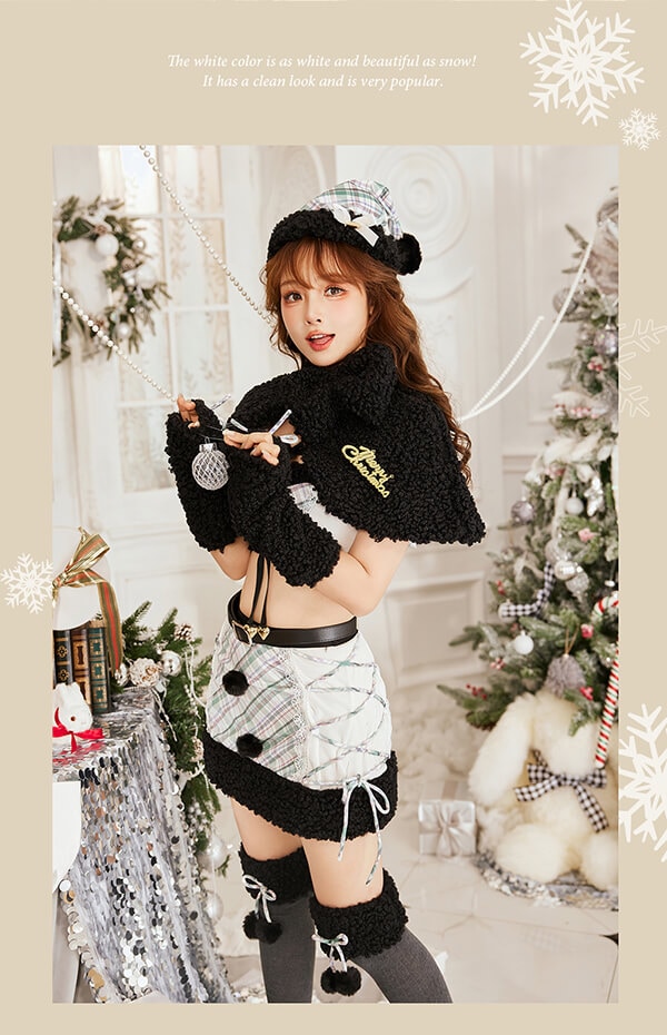 1～3営業日で発送】X'masチェックホイップケープサンタ《クリスマス