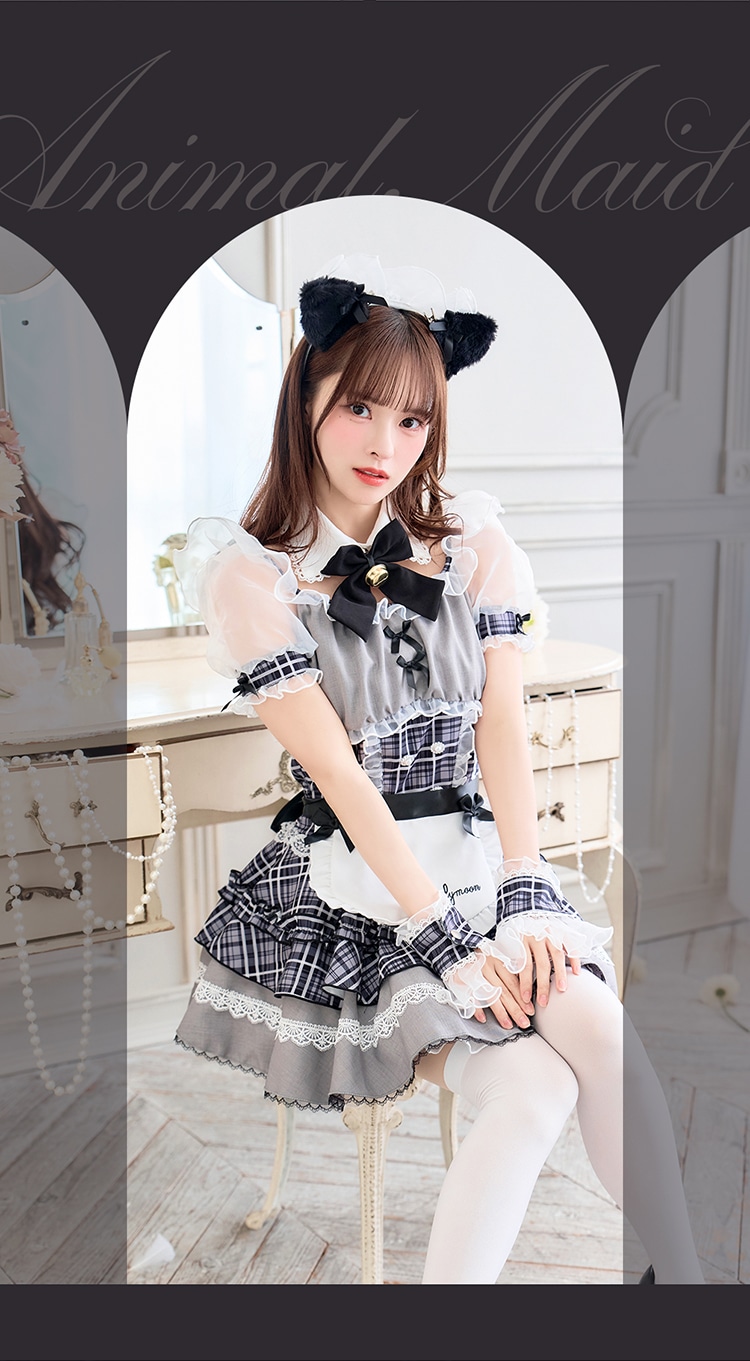 即日発送】【藤咲凪着用】ロイヤルチェックキティメイド《オリジナル