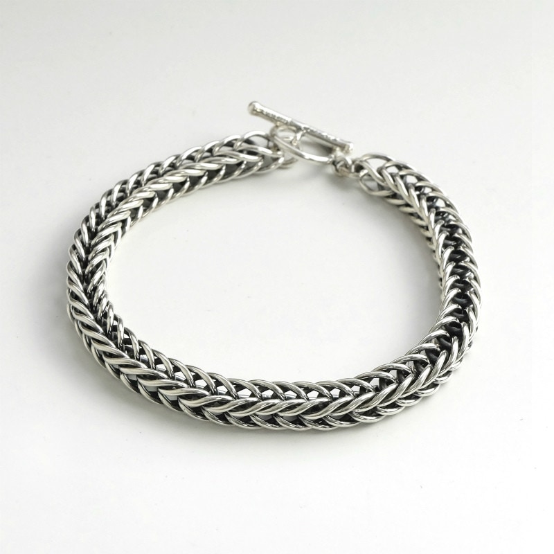 ◇size スティーブアルビソ ダブルマネーチェーンM ブレスレット 7mm幅